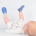 Dotty Fish Soft Leather Baby Shoes | Toddler Sandals | Non-Slip Suede Soles | Sky Blue | 0-6 Months to 3-4 Years - Buy Online on GoSupps.com