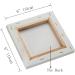 SL Crafts Artist Mini Stretched Canvas 6x6 - Pack of 6 Professional Quality Frames - Buy Online on GoSupps.com