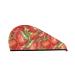 Strawberry Microfiber Hair Towel Soft Super Absorbent Hair Towel Wrap for Women Coral Velvet Quick Dry Hair Cap for Long Curly and Thick Hair