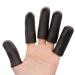 Povihome Black Finger Protectors, Finger Cots, Moisturizing Thumb and Finger Covers - New Thick Version - Elastic Cracked Finger Sleeves to Protect Cracked, Peel Finger and Other Finger Pain Black (Pack of 10)