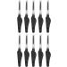 Portable Eyebrow Brushes Reusable 2 Small Portable 10 Piece Eyelash Brushes Comb Clean for Makeup (Black) - Buy Online on GoSupps.com