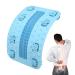 Durable Back Extensor & Lumbar Traction Device - Adjustable 56 Massage Points for Comfortable Stretching - Ideal for Men - Blue - Buy Online on GoSupps.com