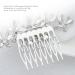 Crystal Bride Wedding Hair Comb - Silver Rhinestone Bridal Headpiece with Butterfly Detail - Pearl Hair Accessory for Women and Girls - Buy Online on GoSupps.com