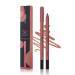 KISSIO Lip Liner Creamy Lip Liner Pencil Long Lasting Lip Liner with Sharpener Matte Finish Smooth and Soft Non-Dry Easy to Use Cruelty free 0.02 oz(07#Daejeeling)