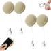 Fingerprint Eraser Balls Fingerprint Eraser for Screens Macaron Phone Screen Cleaner Portable Fingerprint Proof Screen Cleaner (Khaki 4pcs)