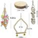 BrilliantDay 8-Piece Parrot Toys Set - Wooden Swing Seat & Platform for Parrots Love Birds & Nymphensittisch - Perfect Bird Enrichment - Buy Online on GoSupps.com