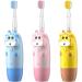 Children's Electric Toothbrush for Ages 2-12 | LED Light Smart Timer & Soft Brush Heads - Waterproof Pink Baby Toothbrush - Buy Online on GoSupps.com