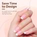 Bartbox French Press On Nails - Short Ballerina Soft Gel Tips with Base Coat & Primer Pink 1ml - No Filing Required (1 Pack) - Buy Online on GoSupps.com