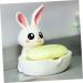 Ciieeo 4pcs Ceramic Soap Dish Desk Cup Holder Jewelry Trays Soap Rack Jewelry Stand Soap Holder Keychain Holder Bathroom Accessory Rabbit Miss White Ceramics Portable Household Products - Buy Online on GoSupps.com