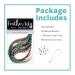 Real Rooster Hair Feather Extensions - Natural & Turquoise Blue - 20 Feathers with Beads & Tool Kit - Buy Online on GoSupps.com