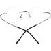 Eyekepper Titanium Rimless Round Reading Glasses - Gunmetal 2.75x Circle Readers for Men & Women - International Shipping Available - Buy Online on GoSupps.com