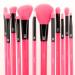 Shop MODA 12 PC Neon Brush Kit - Face & Eye Brushes in Pink | International Shipping Available - Buy Online on GoSupps.com