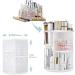 Seinlife 360 Rotating Makeup Organizer - Adjustable Spinning Holder for Countertop and Vanity - Foldable Cosmetic Storage Display Box - Large Capacity Shelf in White - Buy Online on GoSupps.com