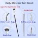 Folding Angle Scalloped Lash Brush 2024 Mascara Fan Brush Angled Fan Shaped Eyelash Brush without Clumps Lash Wand Fan Brush for Natural Lifted Effects and Enhance Lower Lashes (5 Pcs) - Buy Online on GoSupps.com