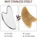 Stainless Steel Gua Sha | Premium Face & Body Massage Tool | Heart Shape Facial Scraper for Radiant Skin - International Shipping Available - Buy Online on GoSupps.com