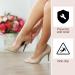 4 Pcs Non Slip Shoe Pads | Silicone Sole Protectors for High Heels | Anti-Slip Shoe Grips | Self-Adhesive & Clear Shoe Gummies for Women - Buy Online on GoSupps.com