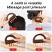 Wooden Scalp Massager - Handheld Relaxation Tool with 5 Combing Tips | Multifunctional Head Massage Comb for Full Body Use Legs & Neck - Buy Online on GoSupps.com