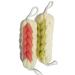 2-Pack Bolder Long Stretch Back Scrubber Exfoliating Loofah Mesh Pouf Bath Shower for Men and Women Pink+green