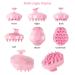 Silicone Hair Scalp Massager Shampoo Brush - For All Hair Types - Pink - Buy Online on GoSupps.com