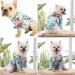 Pet Hawaiian Shirt Fashionable Breathable Dog Summer T-Shirt Comfortable Seaside Resort Style Pet Clothes Puppy Clothing for Small to Medium Dogs Cats(S) - Buy Online on GoSupps.com