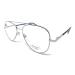 Blue light filter reading glasses anti blue light. Computer glasses metal pilot for men women gamer glasses venice silver +2.50