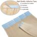 Elailite Ombre Tape in Hair Extensions - 20 Pcs 40cm Straight 50g #60 Platinum Blonde - Premium Human Hair - Buy Online on GoSupps.com