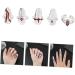 Healeved 5 Sets Nail Ring Jewelry Finger Tip Jewelry for Red Jewelry Nail Decor Nail Jewelry Girl Jewelry Jewels for Nails Nail Tip Ring Rings Ring Decor Zinc Alloy White - Buy Online on GoSupps.com