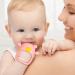 Fu Store Bear Baby Teething Toy Set - Silicone Chew Toys for Breastfeeding Babies, Includes Finger Toothbrushes - Yellow/Pink - Buy Online on GoSupps.com