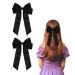 Pack of 2 Hair Bows Hair Clips with Bow Bow Hair for Girls Women (Black)