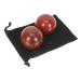 Gogogmy 2 piece of health ball made of wood massage balls Rolling handball handball handmade wooden hand balls massage ball hand exercise wooden ball massage balls Hand training balls