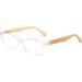 Real Bamboo Reading Glasses | Spring Hinge Rectangular Readers | Genuine Bamboo 1.75X with Case - Buy Online on GoSupps.com