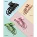 OPAUL Matte Nonslip Large Hair Claw Clips for Women - Strong Hold Styling Accessories (4 Pack) Pink Green Khaki Black - Buy Online on GoSupps.com