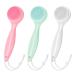 Silicone Manual Facial Cleansing Brush NADUSEP 3 Pack Skin Friendly Soft Bristles Waterproof Face Scrubber Exfoliating Brush for Blackheads Whiteheads Makeup Residues Removal