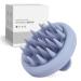 ZMCLG scalp massage brush shampoo brush silicone scalp massage brush for peeling and head massage wet & dry Scalp massager stimulate hair growth gray blue