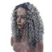 BGHJUE Women's Dark Grey Long Wave Synthetic Wig | Curly Lace Front Hairpieces for International Shipping - Buy Online on GoSupps.com