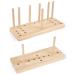 Creproly Bow Maker for Ribbon Wreaths  2-in-1 Double Sided Wooden Hair Bow Making Tool for Crafts DIY Decoration for Christmas Halloween Holiday (New Style1)
