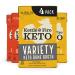 Butter Chicken and Tom Yum Chicken Keto Bone Broth Variety Pack by Kettle and Fire, Bone Broth Soup, Organic, High Protein, Keto Friendly, Dairy Free, Gluten Free, 16oz each, 4 Pack Variety 1 Count (Pack of 4)