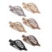 Fulenyi Flat Hair Claw | Vintage French Design Side Slid Hairpin | Retro Strong Hold Lay Flat Hair Claws Hair Accessories No Slip Grip Hair Clips for Thick Thin Hair Solid color