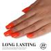 Neon Orange Red Gel Polish 15ml - Bright UV/LED Soak Off Manicure & DIY Nail Art Summer Color GP0084 - Buy Online on GoSupps.com