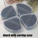 Ocim 4 Pack Soft Velour Triangle Powder Puffs with Case - Black (S-4 Pack) | Makeup Setting Powder Puff - Face Powder Applicator - Buy Online on GoSupps.com