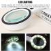 Spacmirrors Magnifying Glass 80mm Magnifying Len Magnifying Glass 10X with 12 LED Lights with Non-Slip Soft Rubber Handle Magnifier - Buy Online on GoSupps.com