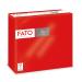 FATO-disposable napkins made of paper soft and fluffy pack with 40 napkins size 38x38 4-folded 2-layer red 100% pure cellulose paper FSC certified