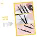 60 Pcs Eyelash Comb Set with Lid - Eyebrow Brush & Hairline Combs for Makeup | Salon Tools for Women | Practical Eyelash Brushes - 9.8x1cm Black - Buy Online on GoSupps.com