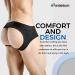 Rounderbum Men's Lift Jock Strap | Butt Lifting Shapewear Black Jock Brief - Buy Online on GoSupps.com