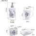 Soap Dispenser Blue Floral Pattern 6-Piece Ceramic Soap Dispenser Set with Tray Kitchen Bathroom Hotel Accessories for Bathroom Kitchen Home Bathroom Countertop Soap Dispensers - Buy Online on GoSupps.com
