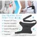 HOPPOLE Adjustable Shoulder Brace - Compression Support for Men and Women - Relieves Shoulder Injuries and Tendonitis - Black, One Size - Buy Online on GoSupps.com