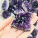 Natural Crystal Rough 1pc 40g-55g Purple Feng Shui Natural Amethyst Crystal Quartz Drusy Geode Cluster Stone Decoration Ornament Ornament