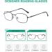 Eyekepper Metal Frame Reading Glasses - 4 Pack Black +2.00 - Spring Hinge - Stylish & Comfortable - Buy Online on GoSupps.com