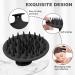 Meartchy Silicone Scalp Massager Shampoo Brush - Hair Growth, Dandruff Removal, Exfoliator, Soft Bristles - Black - Buy Online on GoSupps.com