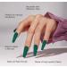 24Pcs Dark Green Press On Nails - Extra Long Coffin Artificial Fingernails for Women & Girls - Reusable with Adhesive Tabs for Parties & Festivals - Buy Online on GoSupps.com